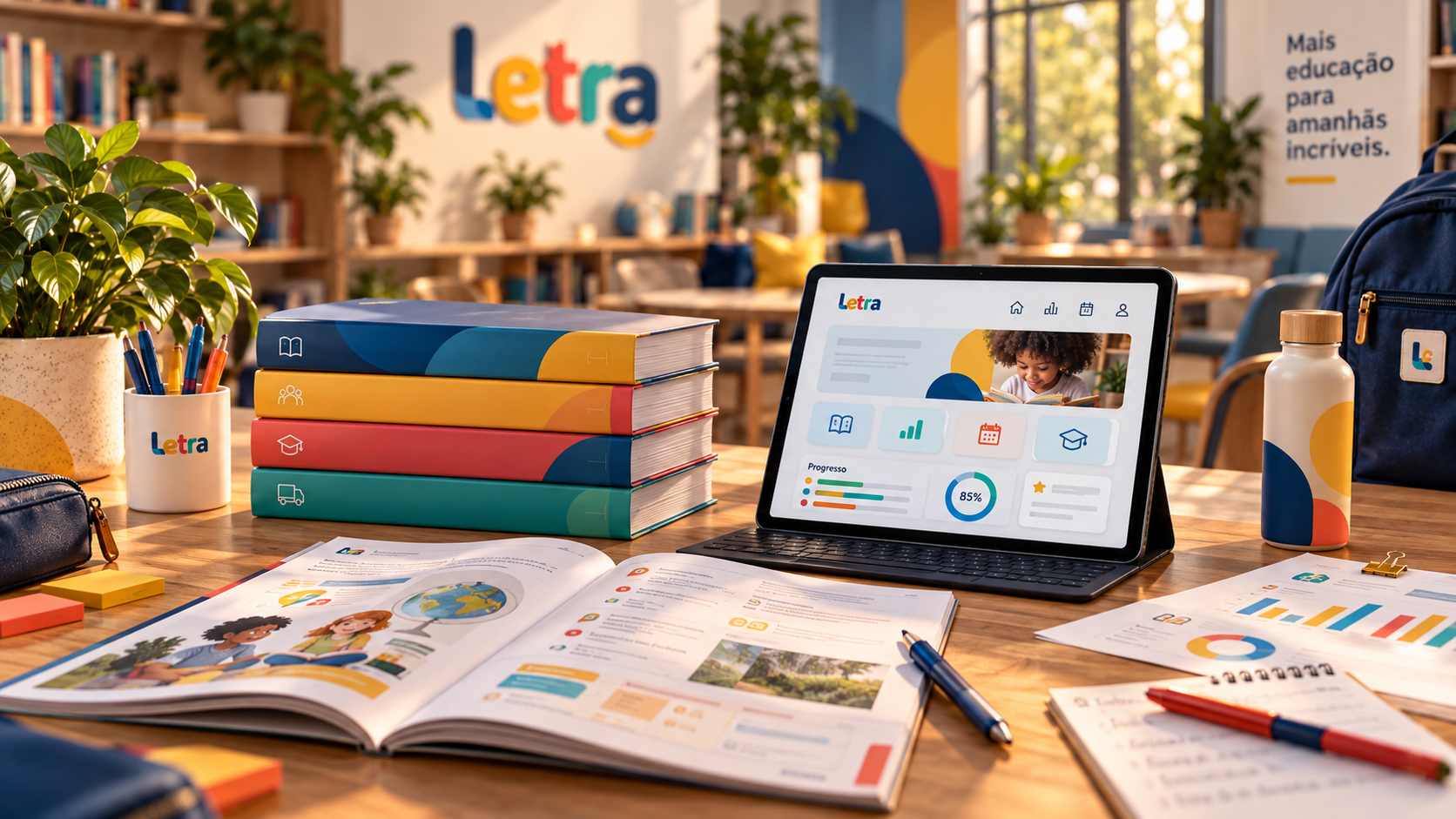 Plataforma digital de estudo integrada ao material impresso